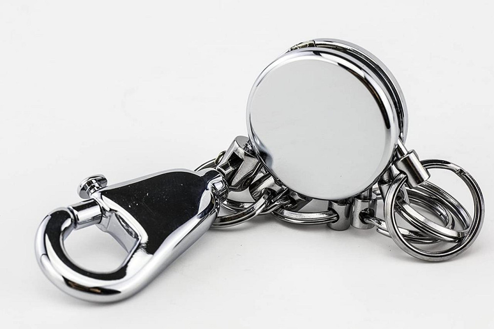 Брелок быстросъемный Troika с 6 сменными кольцами Хром Киев - изображение 6