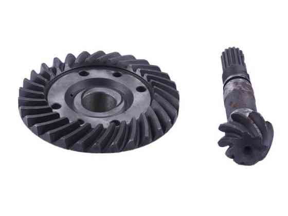 Главная пара переднего моста на трактор Хинтай, шестерня конич. ведущая и шестерня конич. ведомая L-175 мм Мукачево