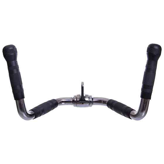 Рукоятка для тяги на трицепс и тяги к животу обрезиненная Zelart 2738 Киев