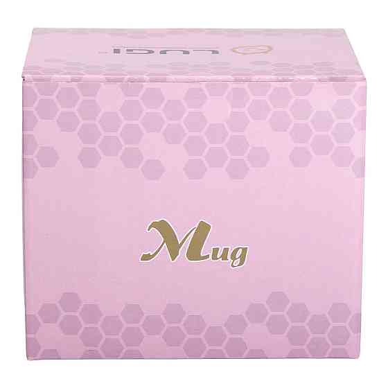 Чашка порцелянова із золотим обідком і золотою ручкою 420 (мл) кружка Сіра RX-N240629G Київ