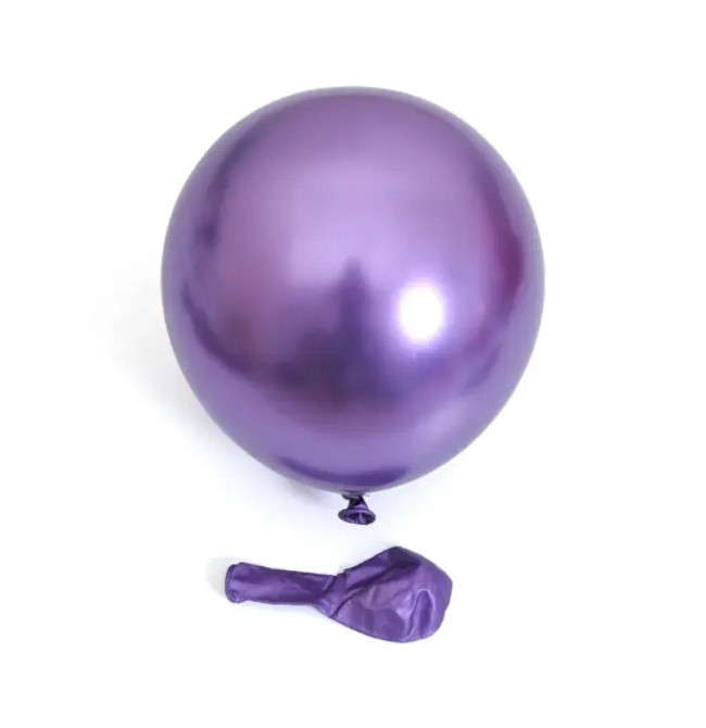 Латексный шарик фиолетовый хром 12'' 30см Киев - изображение 1
