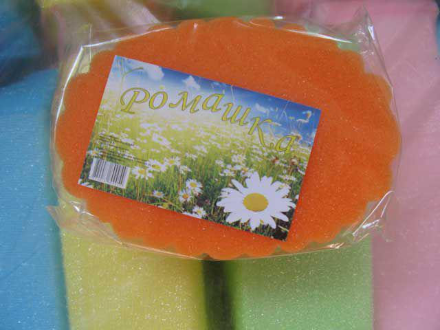 Мочалка для тіла Ромашка з масажним шаром Харків - фото 1