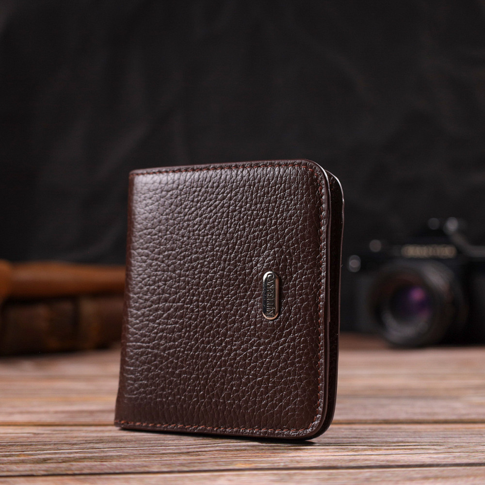 Гаманець для жінок невеликого розміру з натуральної шкіри CANPELLINI 21798 Коричневий Київ - фото 3