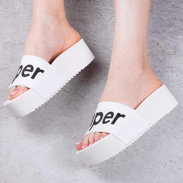 Шлёпанцы Тапочки Белые Сланцы на Танкетке Женские (размеры: 36,37,38,39,40,41) - 11-2 Днепр - изображение 5