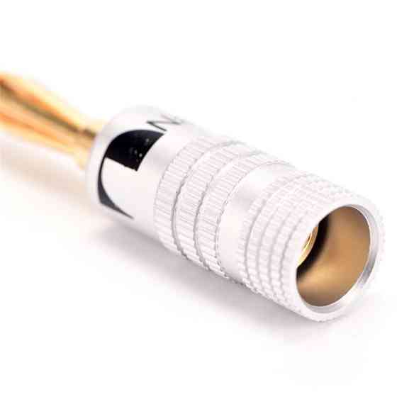 Штекер акустичний банан 4мм Nakamichi, пара, золоте покриття Київ