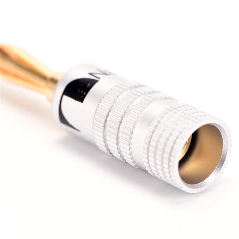 Штекер банановый Nakamichi с золотым покрытием, 4мм, пара Киев - изображение 4