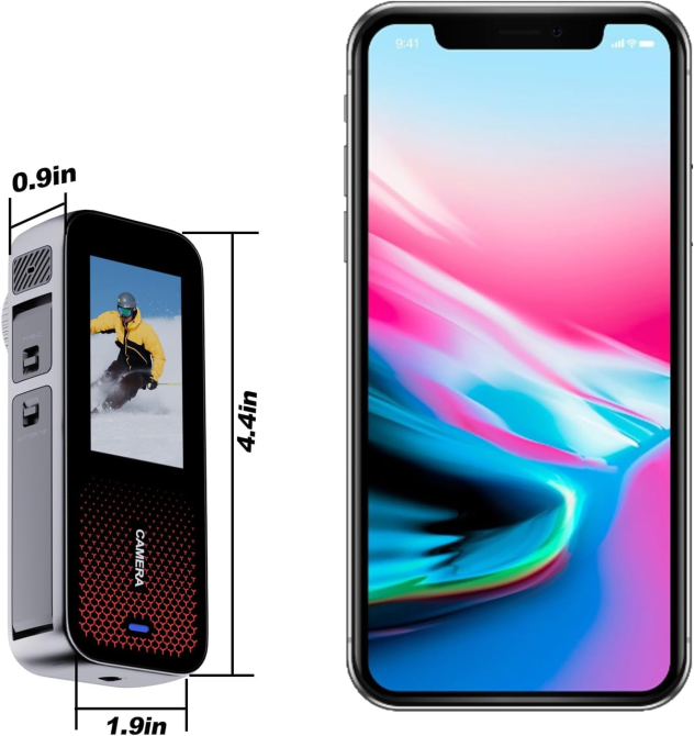 Екшн-камера Xilecam Dual Screen 1080p: два екрани, захист від дощу, 2 АКБ по 1350 мАг + карта 32 ГБ та аксесуари Київ - фото 7