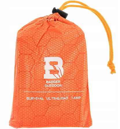 Многофункциональная Термофольга - брезент 206х130 см с чехлом Badger Outdoor (BO-TX-TP-OG) Нововолынск