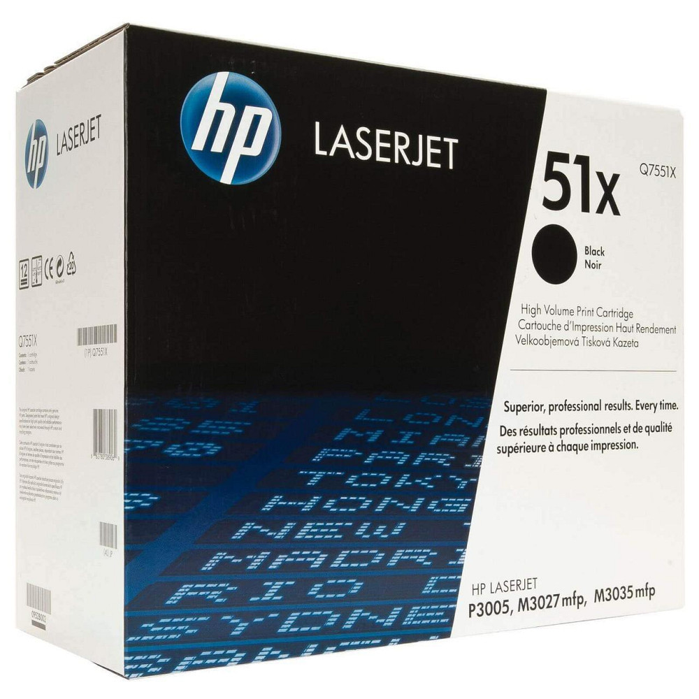Картридж 51X HP LJ P3005/M3027/M3035 (Q7551X) Black Киев - изображение 1