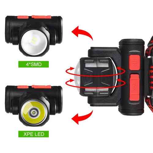 Світлодіодний акумуляторний налобний ліхтар BL 2001 XPE LED + 4SMD Полтава