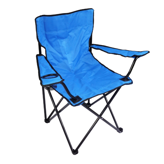 Складное кресло с чехлом до 100 кг , Синий / Раскладной стул для рыбалки / Туристический стул складной Киев