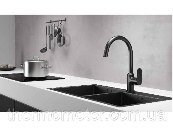 Смеситель для кухни Globus Lux Ontario GLO-0203S-BB Киев - изображение 3