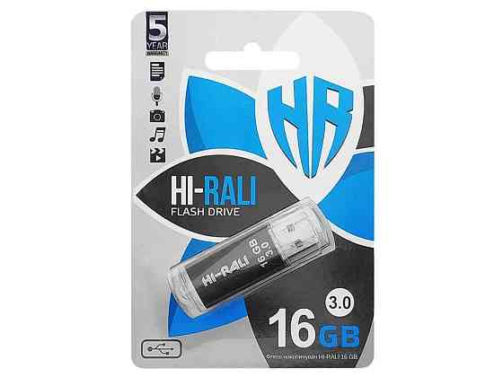 Флешка USB 16GB 3.0 Rocket чорна ТМ Hi-Rali Київ