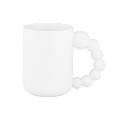 Чашка Ardesto Bubbles, 500мл, порцеляна, білий (AR3495) Винница - изображение 1