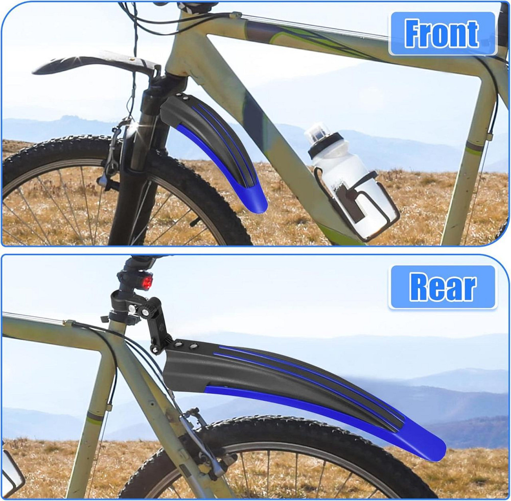 Сині велокрила з ударостійкого пластику для велосипеда Київ - фото 7