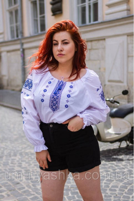 Блузка з вишивкою вишиванка з класичним орнаментом "Діва"  S-4XL Кривий Ріг - фото 1