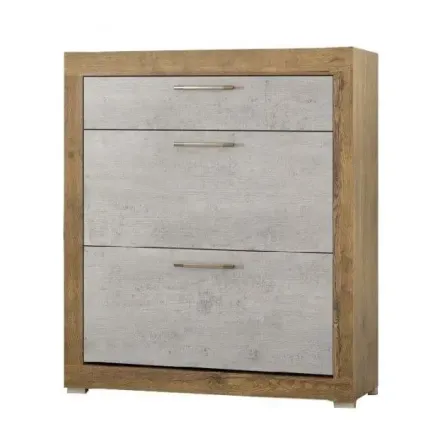 Тумба для обуви Парма 90 Мебель-сервис Дуб Април Бетон Индастри Львов