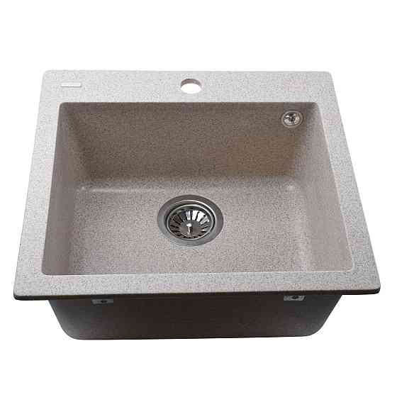 Гранитная мойка Globus Lux AOSTA миндаль 490x455мм-А0008 (000023570) Киев