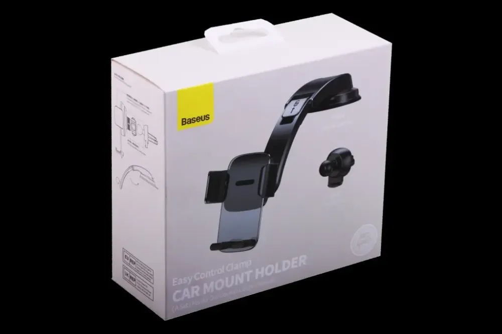 Подставка под телефон на обдув/панель Baseus Easy Control Clamp (стекло) Винница - изображение 3