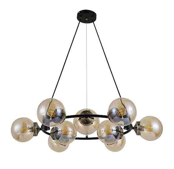 SIRIUS Люстра підвісна 74405/9 Antique Brass + Matte black на 9 плафонів Київ