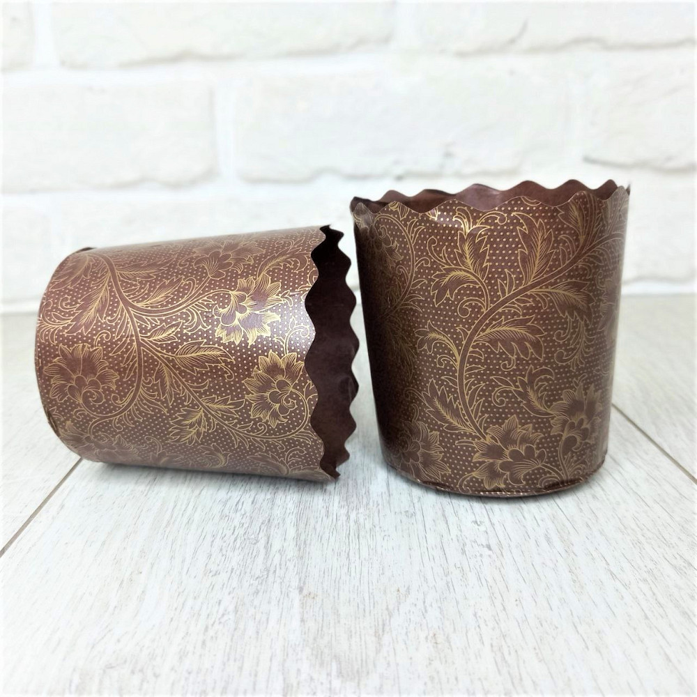 Паперова форма для пасок 100–150 г, d70×h85 мм, Італійські, упаковка 50 шт, для випічки великодніх пасок Харків - фото 3