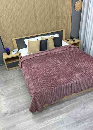 Плед-покривало Кубик 200х220 см (+-10см) Ліловий (87-231) Київ