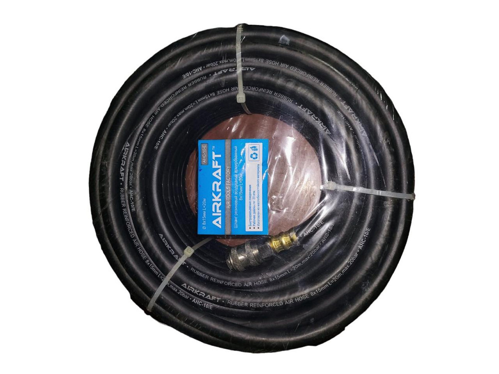 Шланг високого тиску армований гумовий AIRKRAFT 20 м (AHC-16-E) Винница - изображение 1