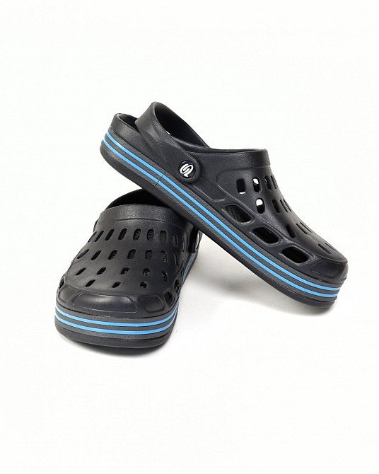 Мужские кроксы синие много дырок сабо 44/45 Одесса - изображение 2