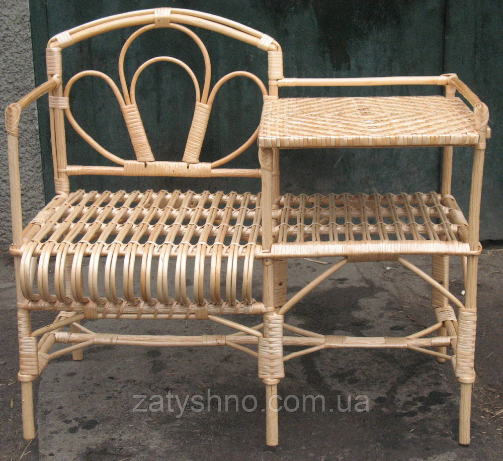 Крісло-стіл із лози 2 в 1, зручне Київ - фото 1