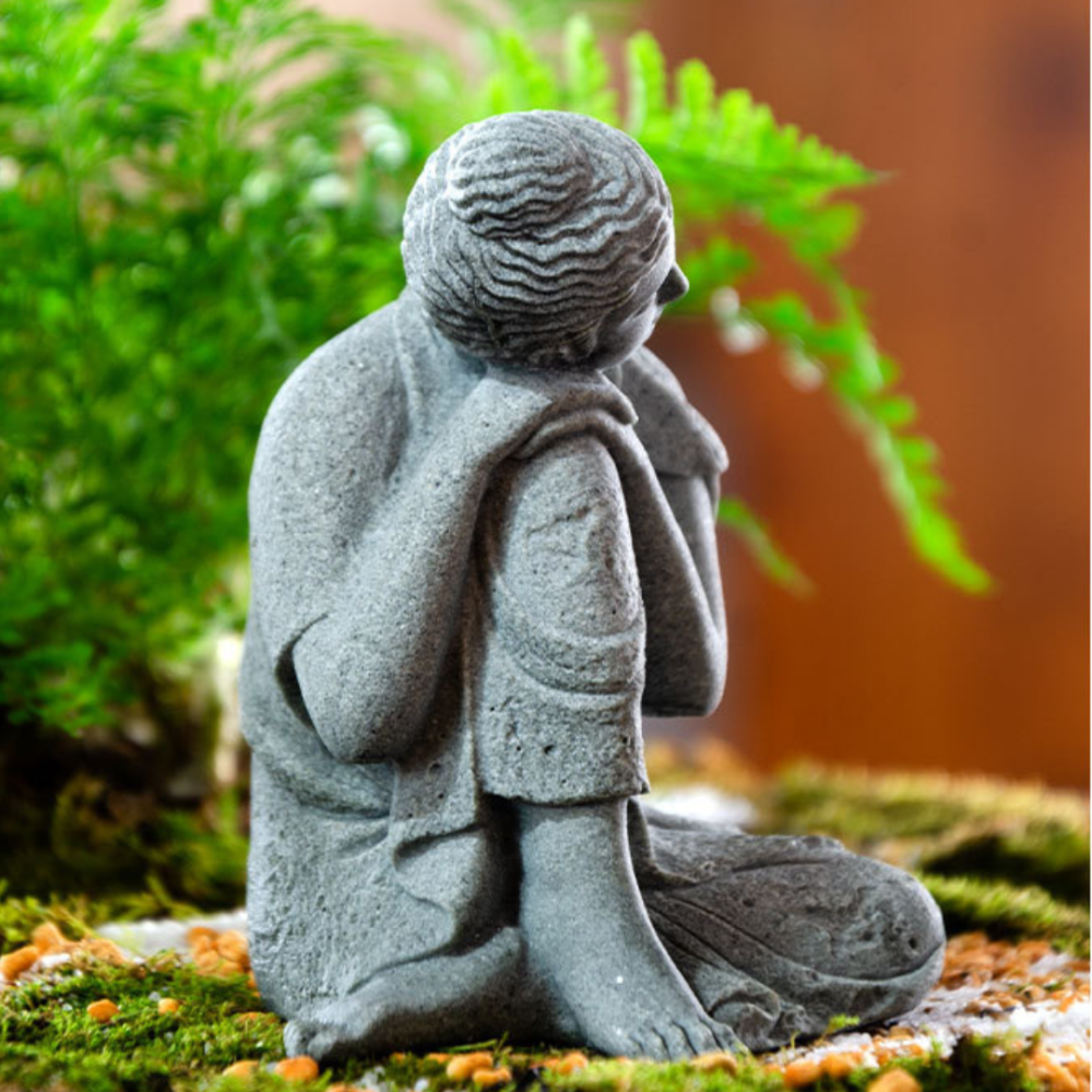 Фігурка Будда 9.8 х 8.4 см з полістоуну для дому, саду, флораріуму, акваріуму, зони медитації, дзен. Одеса - фото 7