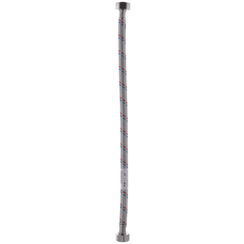 Гнучкий шланг для підключення води гайка 1/2'' - гайка 1/2'' (40 см) Zerix (ZX1550) Київ - фото 2