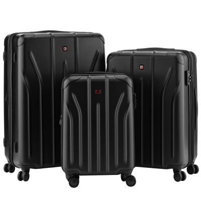 Набір валіз Wenger Oryson 3 в 1 (S,M,L) пластик, 4 колеса, чорний (653171) Вінниця - фото 2