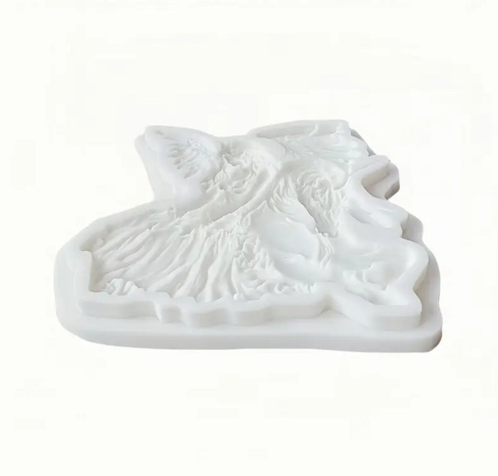 Силиконовая форма Единорог 10 на 9 см серый Киев - изображение 3