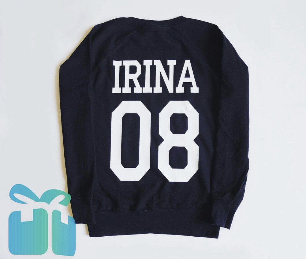 Чорний чоловічий/Женський іменний світшот із фамілією та цифрою.  Худі. Реглан . Кофта Чернівці - фото 1