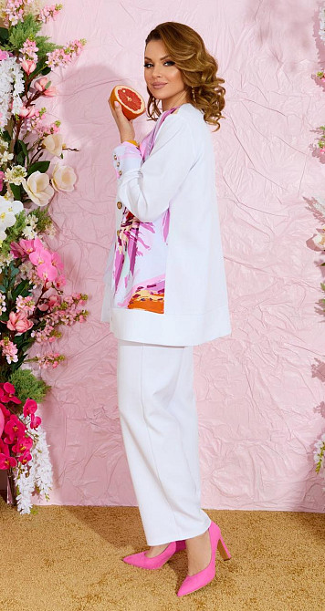 Нарядный брючный костюм тройка (50) Киев - изображение 9