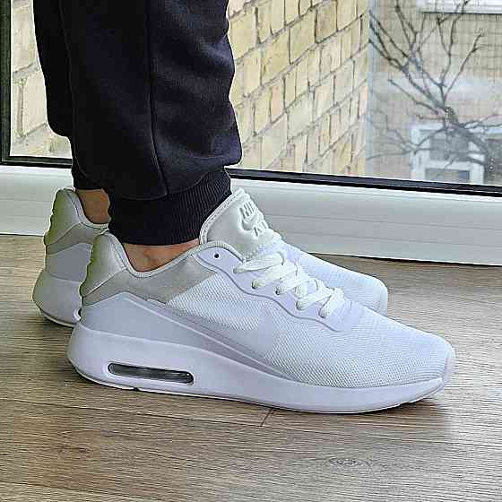 Мужские Кроссовки Nike 90 Белые Найк с Амортизацией Тканевые Летние Сеточка (размеры: 41,42,43,44,45) - 535-3 Днепр