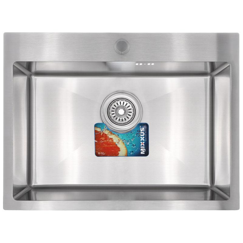 Набір Mixxus SET-6045-200x1.0-Satin (мийка + змішувач + диспенсер + сушка для посуду) (MX0584) Київ - фото 2