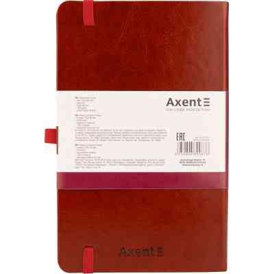 Книга записна Axent Partner Lux, 125х195 мм 96 аркушів у клітинку Бордова (8202-05-A) Вінниця