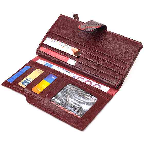 Необычный женский кошелек из натуральной кожи с тиснением под змею CANPELLINI 21647 Разноцветный Киев