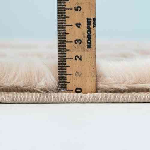 Килимок для підлоги з еко-хутра ТМ Dariana Tweed 75*150 см бежевий Житомир