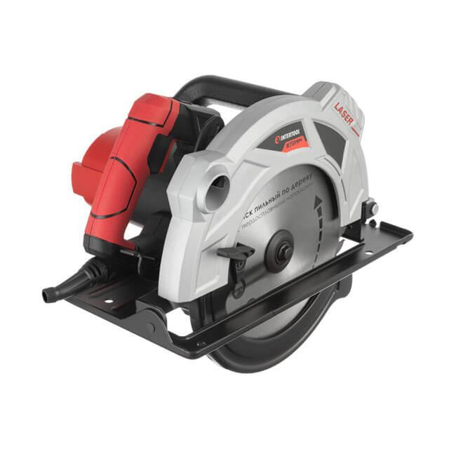 Пила дискова 2,0 кВт, 5000 об/хв, кут 90°-45°, глибина розпилу 85-56 мм, диск 235×30 мм, 40 зубів, лазер, плавний пуск INTERTOOL Киев - изображение 13