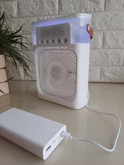 Вентилятор з функцією зволожувача та LED підсвічуванням, USB з зволожувачем повітря, 3 режими роботи Одеса - фото 7