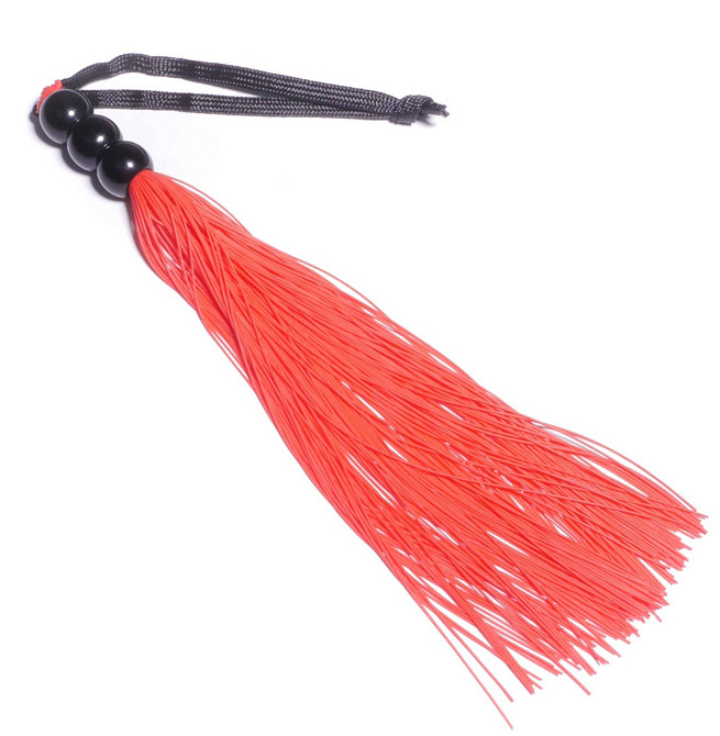 Силиконовый флогер ( длина 26 см ) Fetish Boss Series - Silicone Whip Red 10
