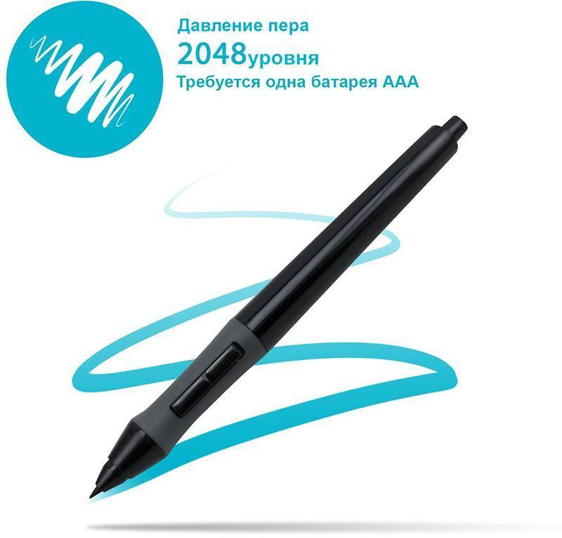 Графічний планшет Huion H420 + рукавичка ( Чорний ) Харьков - изображение 5