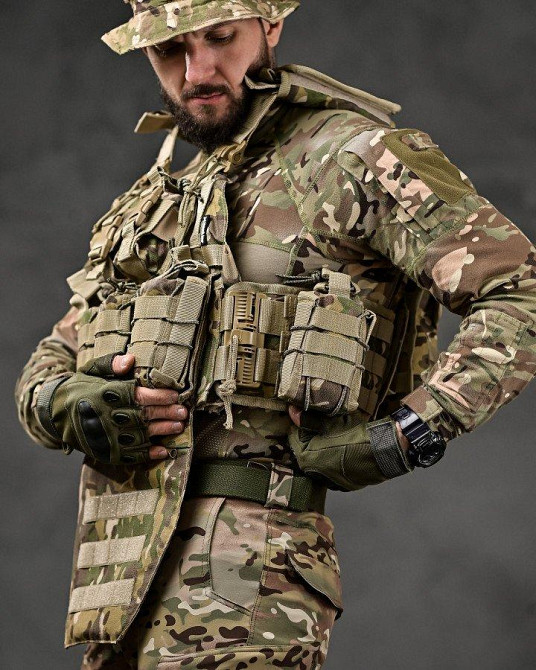 Плитоноска 4 быстрых сброса  Cordura мультикам ВТ7929 Одесса - изображение 5