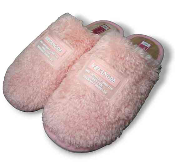 Капці жіночі закриті пальці теплі рожевий Одеса