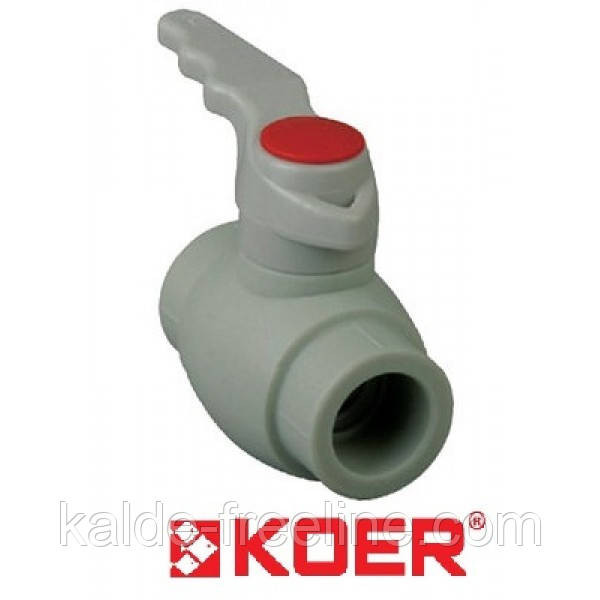 Кран шаровый полипропиленовый Koer ∅32 Харьков - изображение 1