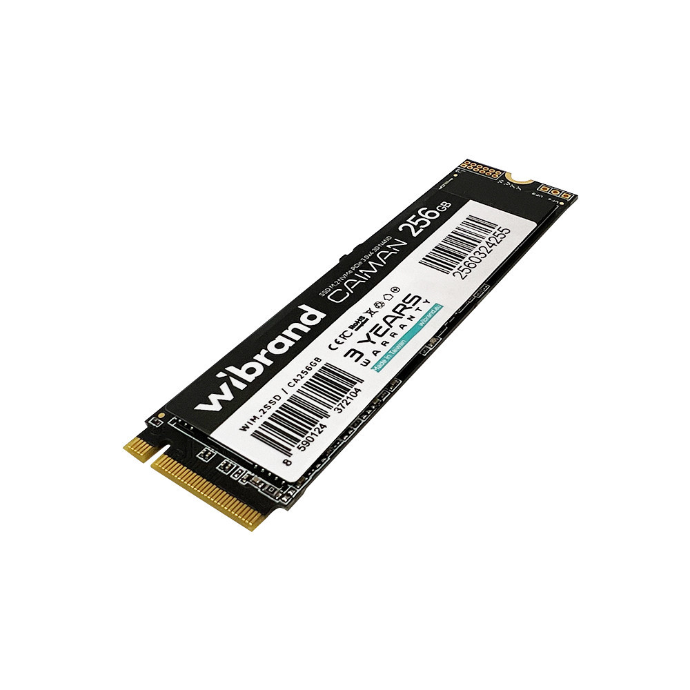 SSD диск накопичувач M.2 Wibrand Caiman 256GB NVMe 2280 PCIe 3.0 3D NAND WIM.2SSD диск накопичувач / CA256GB Одеса - фото 1
