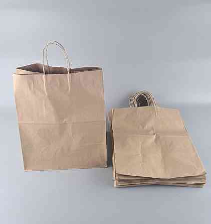 Пакет із ручками паперовий 35*29*19 бурий No35 (25 шт.) Харків