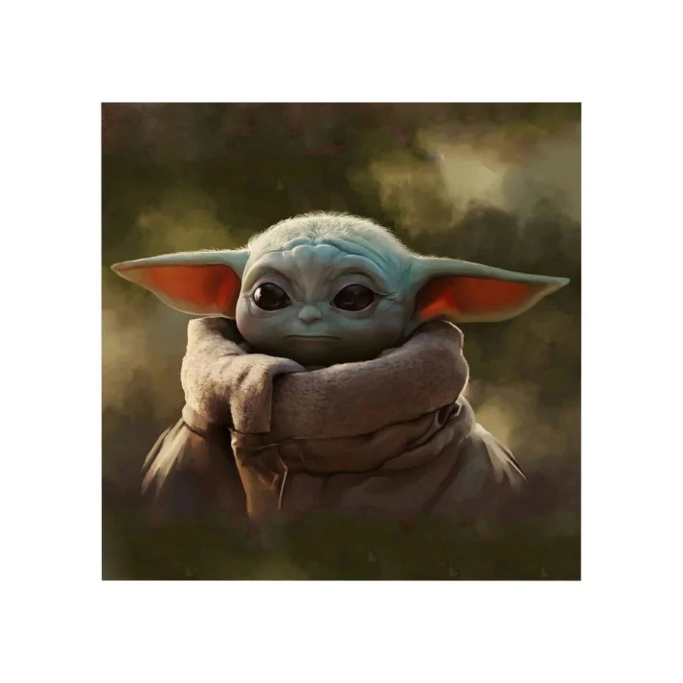 Постер на ПВХ "Yoda Grogu Portrait" UkrPoster 2200550041 без рамки, 50х50 см Вінниця - фото 1